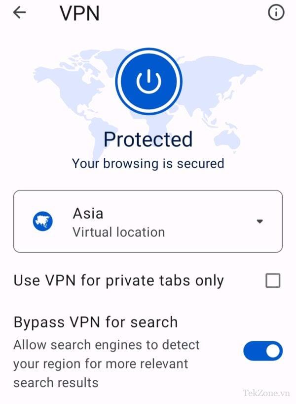 opera cài đặt vpn