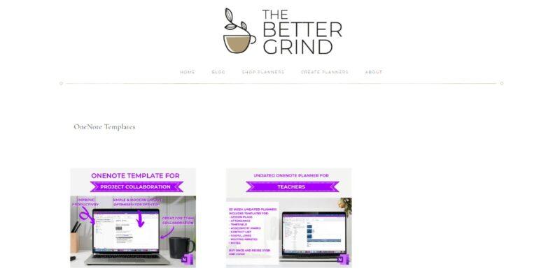 Các mẫu Onenote Grind miễn phí tốt hơn