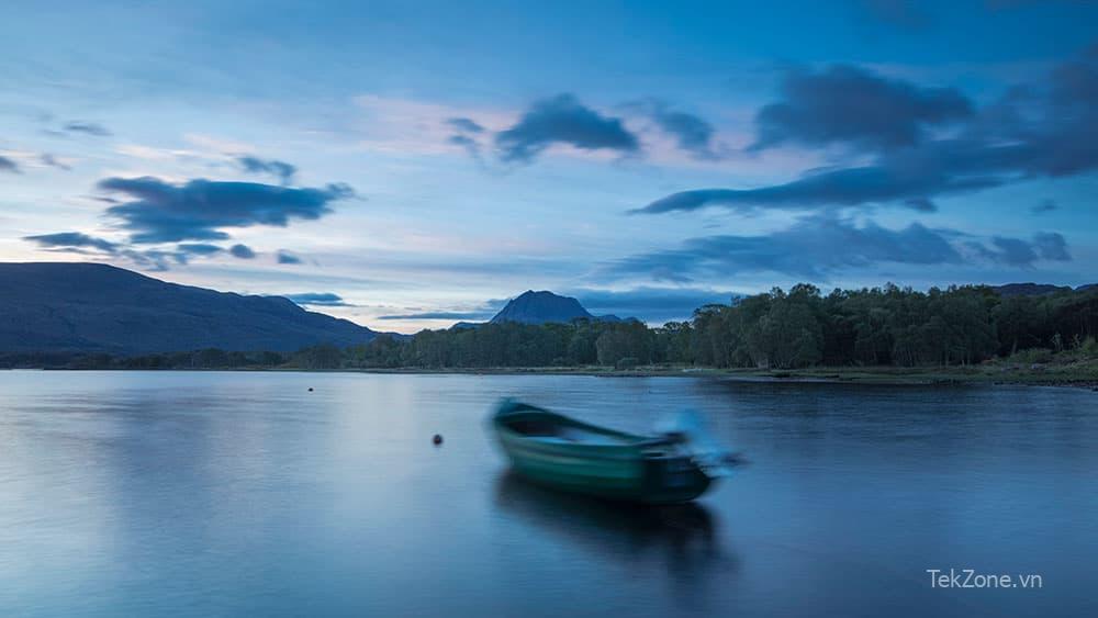 Ánh sáng ngoài trời, bình minh ở hồ Loch Maree