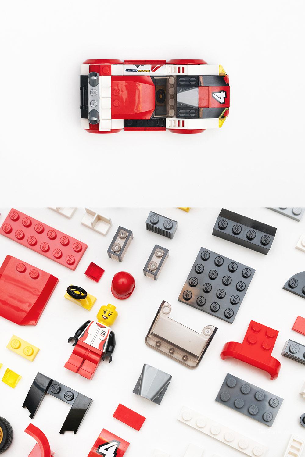 Tìm những cách thú vị và sáng tạo để chụp ảnh Lego hoặc các đồ vật nhỏ khác.  Bản quyền ảnh: Claire Gillo