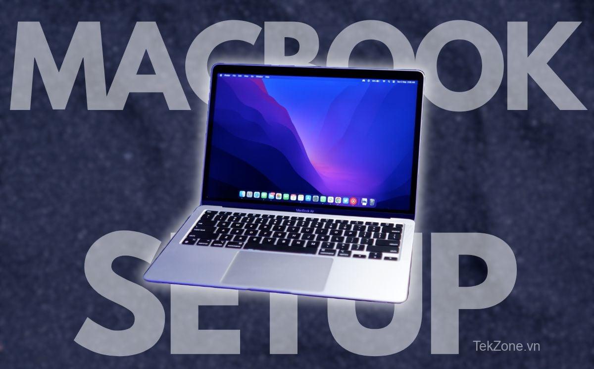 Hình ảnh nổi bật khi cài đặt macbook mới