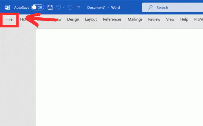 làm sao để bật auto recovery trong ms word?